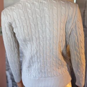 Women's Cable Knit Sweater - Cream
